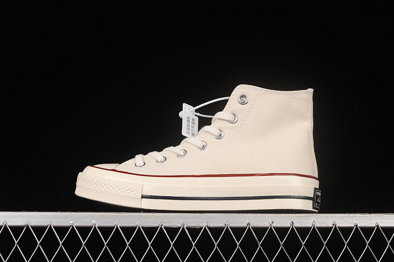 Converse Converse CHUCK TAYLOR ALL-STAR 70S HIGH TOP PARCHMENT BEIGE/BEIGE/RED · 162053C, photo 1