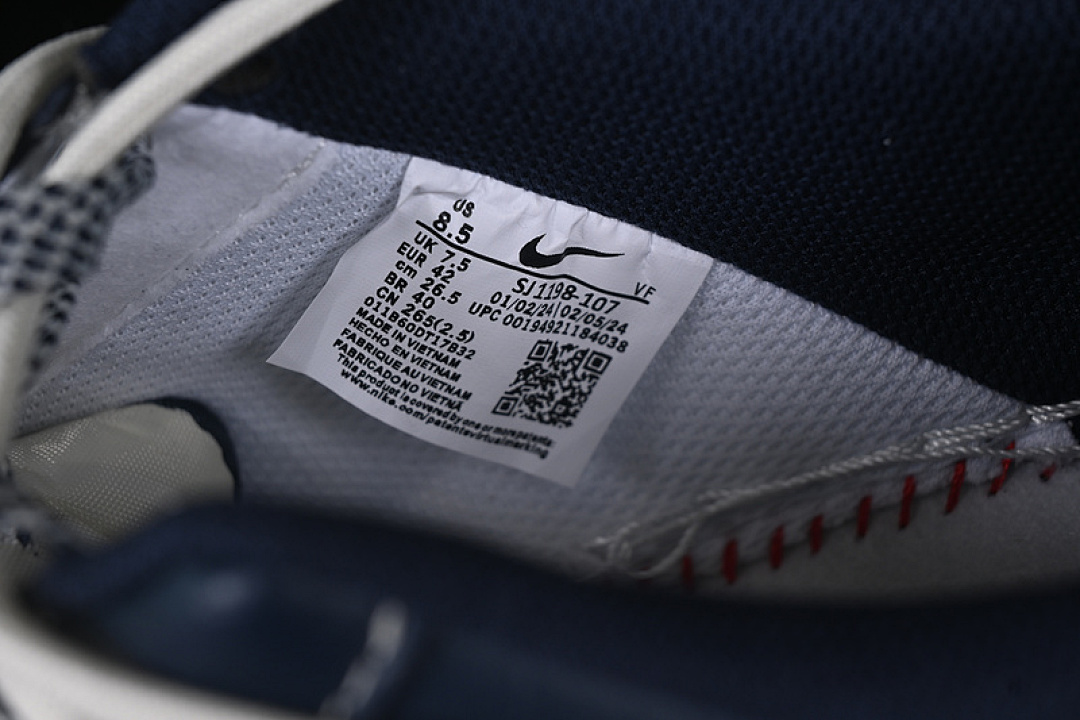 Nike [SJ1198-107]-[AIR FORCE 1 07 LOW OFF WHITE/BLUE]-[WOMAN:36-39]-[MAN:40-45] - Image 6