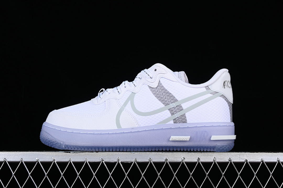 Nike [CQ8879-100]-[AIR FORCE 1 REACT QS WHITE/LIGHT BONE/SAIL/RUSH CORAL]-[MAN:36-47.5], photo 1