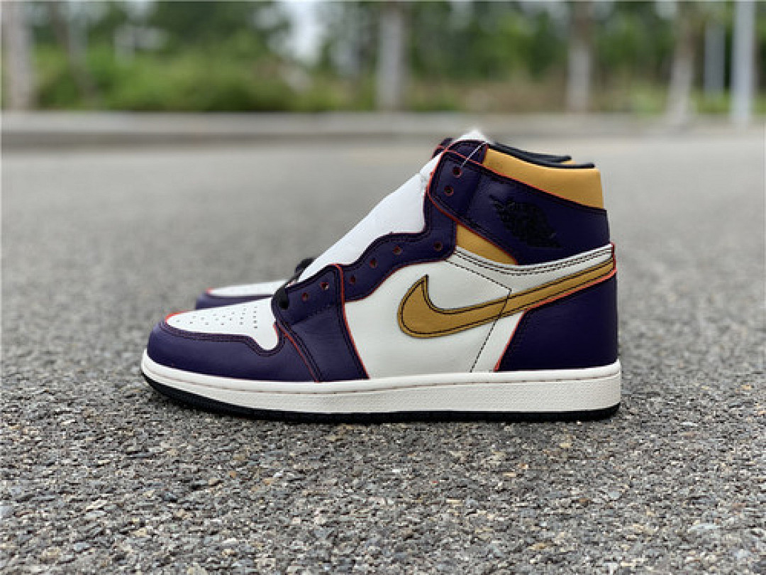 Jordan H12 AIR Jordan 1 RETRO HIGH OG LA TO CHICAGO PURPLE/GOLD · CD6578-507, photo 1