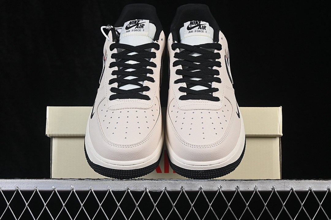 Nike [DF0188-139]-[AIR FORCE 1 07 LOW CASUAL SNEAKERS WHITE/BLACK/WHITE]-[WOMAN:36-39]-[MAN:40-45] - Image 13
