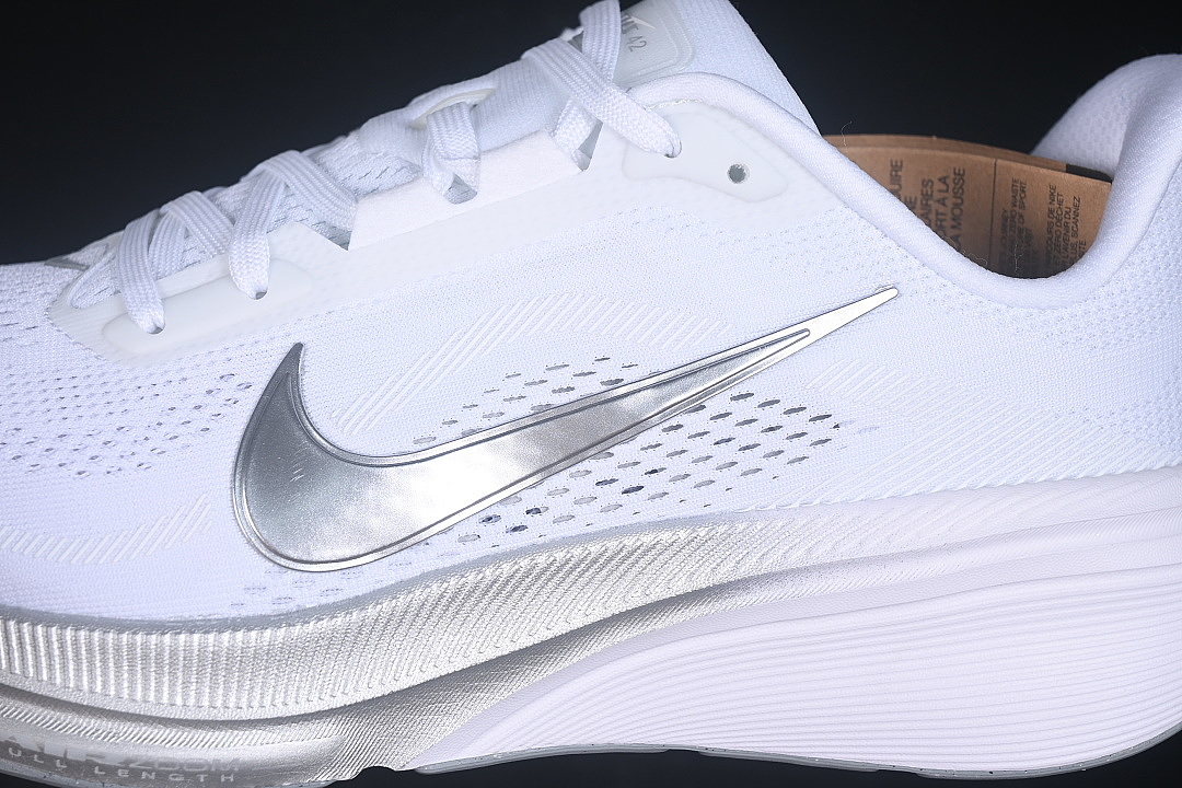 Nike [IB1881-102]-[AIR ZOOM PEGASUS 42 BREATHABLE SHOES WHITE/SILVER]-[WOMAN:36-39]-[MAN:40-46] - Image 7
