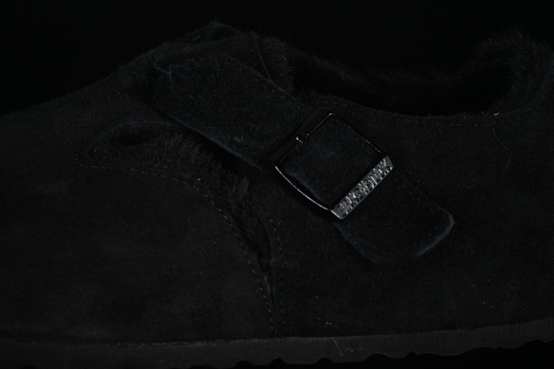 Birkenstock [BIRKENSTOCK AUTUMN AND WINTER FLEECE COLLECTION BLACK/INKINESS]-[WOMAN:35-39]-[MAN:40-45] - Image 5