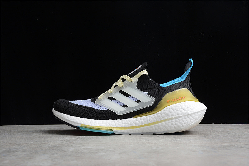 ULTRABOOST 21 SHOES CORE BLACK/CLOUD WHITE/VIOLET TONE · S23836, photo 1