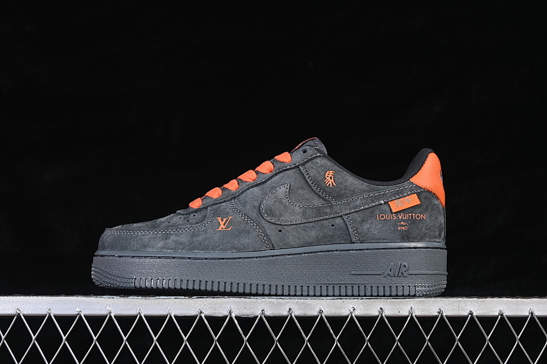 Nike [FV3694-105]-[AIR FORCE 1 07 LOW GREY/ORANGE/GREY]-[WOMAN:36-39]-[MAN:40-45] - Image 2