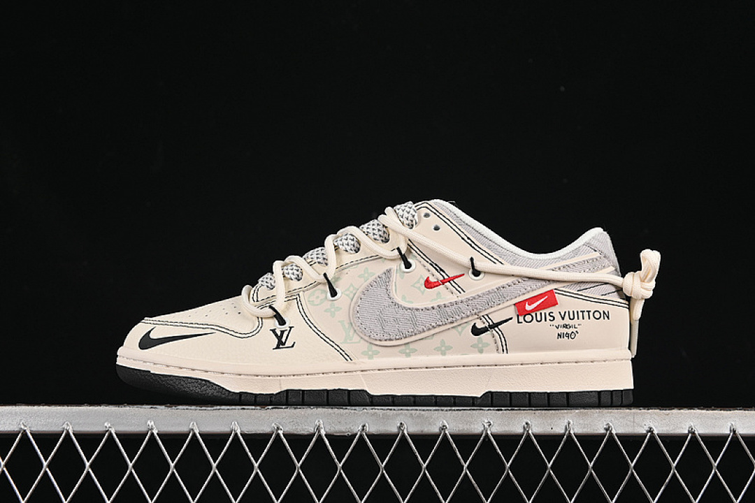 Louis Vuitton [YX5066-379]-[SB DUNK LOW LV WHITE/GREY]-[WOMAN:36-39]-[MAN:40-45], photo 1