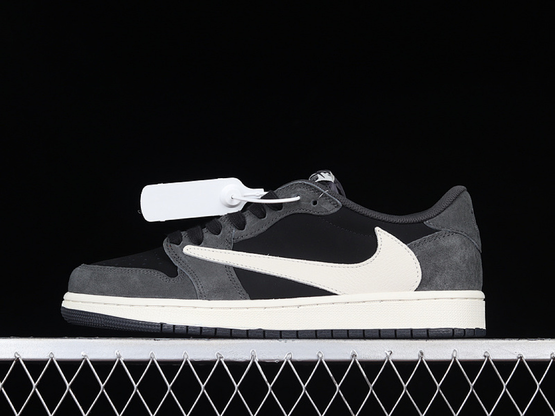Jordan [DM7866-001]-[TRAVIS SCOTT AIR JORDAN 1 LOW OG BLACK/PHANTOM/WHITE]-[WOMAN:36-39]-[MAN:40-47.5], photo 1
