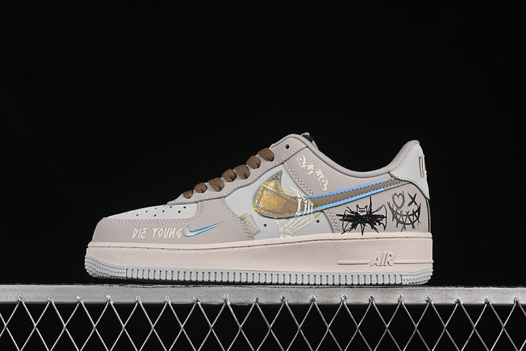 Nike [XL2321-111]-[AIR FORCE 1 07 LOW BATMAN DC GREY/BROWN]-[WOMAN:36-39]-[MAN:40-45], photo 1