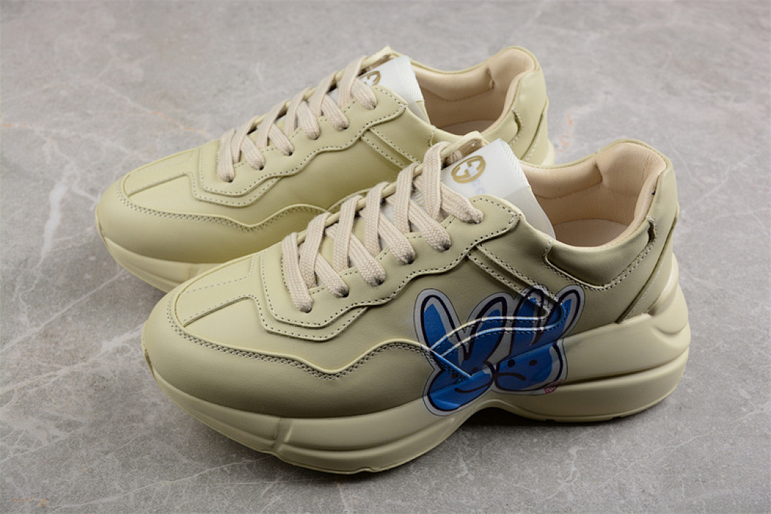 On Running [GU*CCI RHYTON VINTAGE TRAINER SNEAKER BEIGE/BEIGE/BLUE]-[WOMAN:35-39]-[MAN:40-44] - Image 9