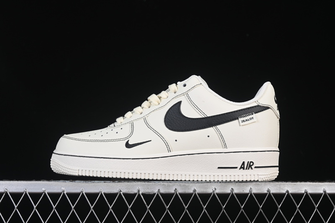 Nike [ZH0316-093]-[AIR FORCE 1 07 LOW WHITE/BLACK/YELLOW]-[WOMAN:36-39]-[MAN:40-45] - Image 2