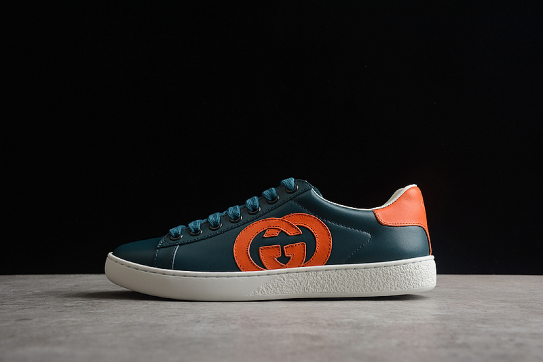 Unbranded [GU*CCI CLASSIC SHOES DARK GREEN/WHITE/ORANGE]-[WOMAN:35-39]-[MAN:40-44], photo 1