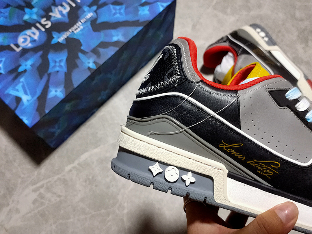 Louis Vuitton [L*V 2021 TRAINER SNEAKERS WHITE/BLACK/MULTI-COLOR]-[MAN:38-45] - Image 4