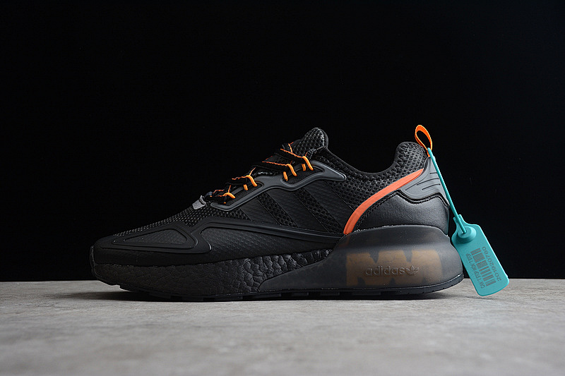 ZX 2K BOOST BLACK/BLACK/ORANGE · GY3547, photo 1