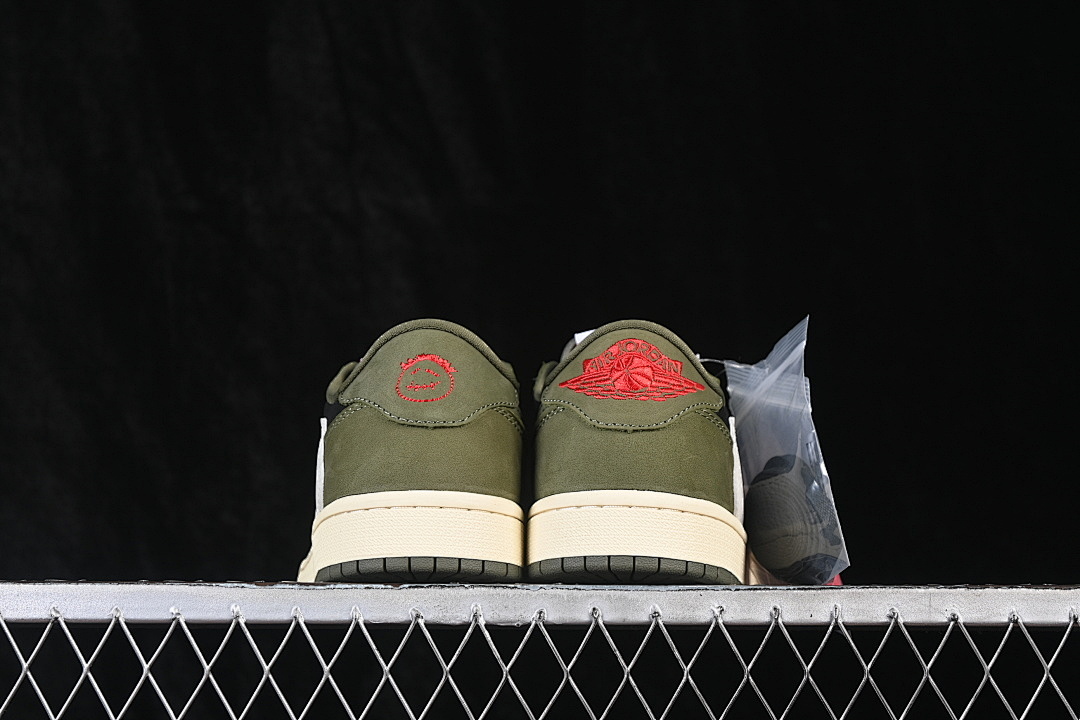 Jordan [DM7866-002]-[JORDAN 1 RETRO LOW OG SP BLACK/OLIVE-MUSLIN]-[WOMAN:36-39]-[MAN:40-48.5] - Image 14