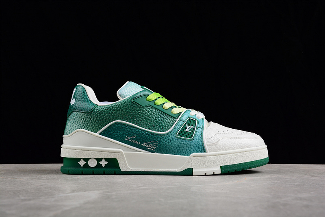 Louis Vuitton [L*V TRAINER SPORTS SHOES DARK GREEN/LIGHT GREEN/WHITE]-[MAN:38-45] - Image 17