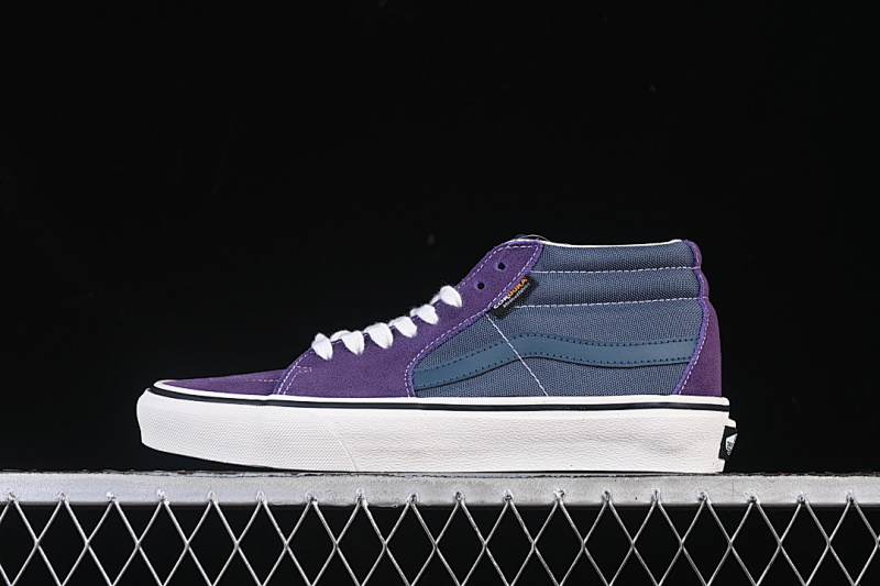 Purple MID SIZED CASUAL SKATE SHOES PURPLE/NAVY BLUE/WHITE · VN0A4UUK76Y, photo 1