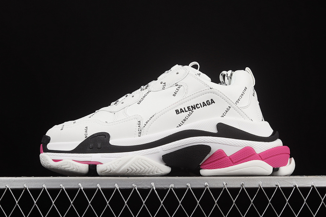 [W2FA49155]-[BA*LEN*CIAGA TRIPLE S SNEAKERS WHITE/BLACK/RED]-[WOMAN:35-39]-[MAN:40-45], photo 1