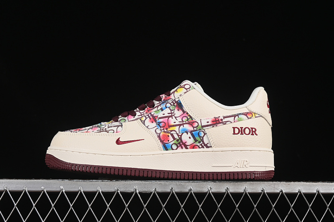 Nike [DF0188-063]-[AIR FORCE 1 07 LOW BEIGE/RED]-[WOMAN:36-39]-[MAN:40-45] - Image 2