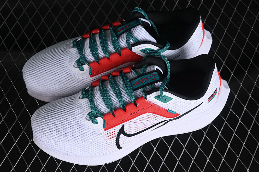 Nike [FN0024-100]-[AIR ZOOM PEGASUS 40 WHITE/BLACK/RED/GREEN]-[WOMAN:36-39]-[MAN:40-46] - Image 11