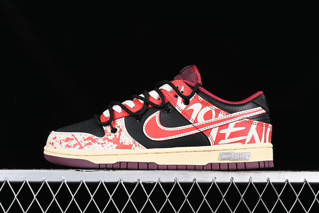 Unbranded [DJ6188-600]-[DUNK LOW WUYA WHITE/BLACK/RED]-[WOMAN:35-39]-[MAN:40-46], photo 1