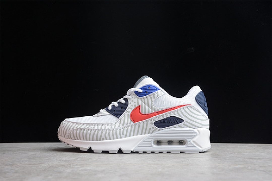 Unbranded [CW7574-100]-[AIR MAX 90 EURO TOUR WHITE/MIDNIGHT NAVY/BRIGHT BLUE/UNIVERSITY (RED]), photo 1