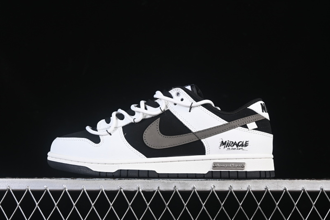 Nike DUNK LOW BANDAGE CASUAL SNEAKERS BLACK/GREY/WHITE · WG0515-089, photo 1