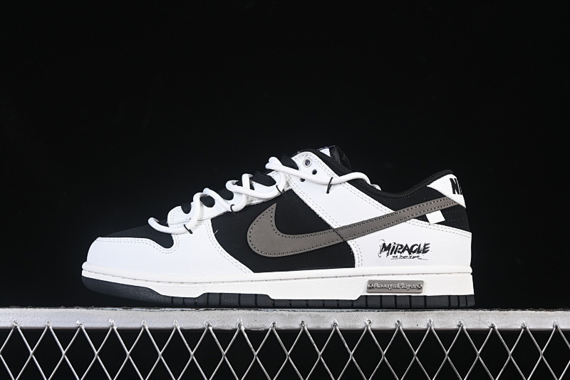 Nike DUNK LOW BANDAGE CASUAL SNEAKERS BLACK/GREY/WHITE · WG0515-089, photo 1