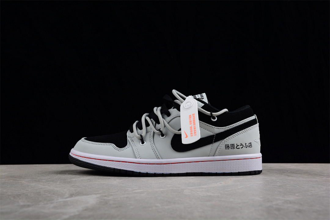 Jordan [553558-062]-[AIR JORDAN 1 AJ1 LOW BLACK/GREY]-[WOMAN:36-39]-[MAN:40-46], photo 1