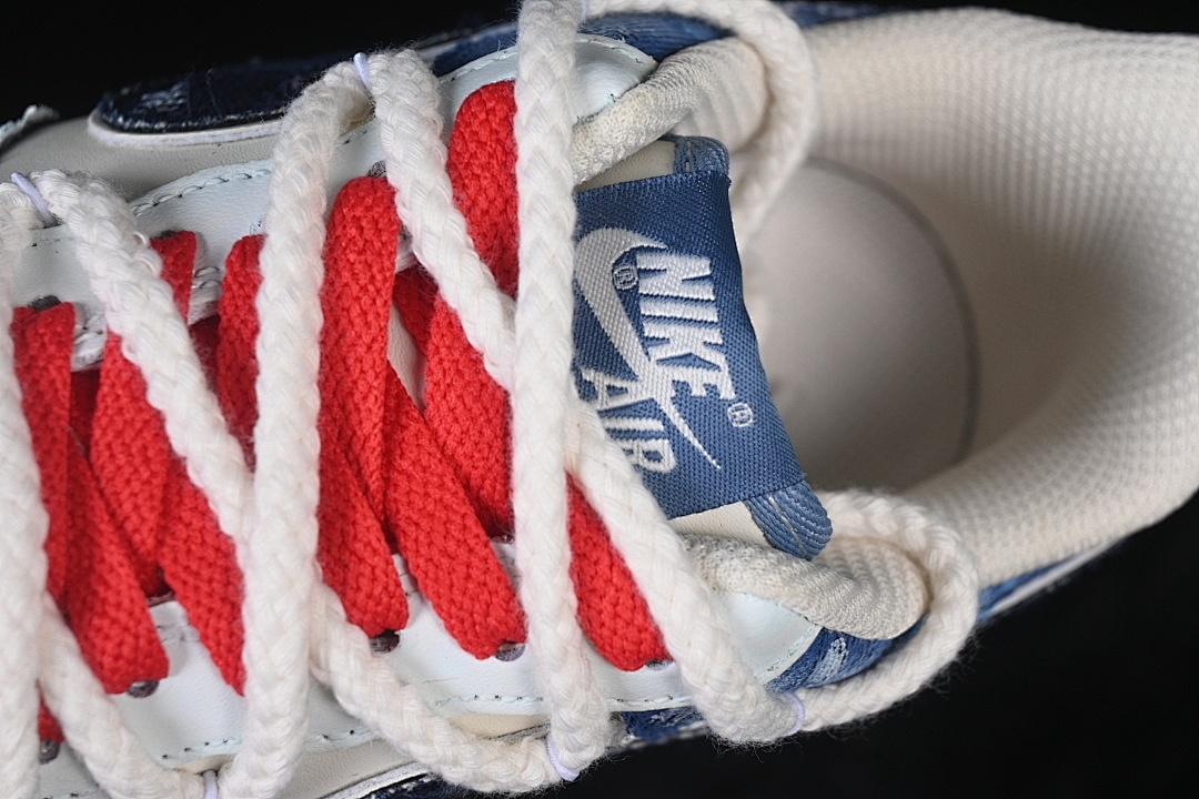 Nike [FB0607-707]-[AIR FORCE 1 07 LOW WHITE/BLUE/BLACK]-[WOMAN:36-39]-[MAN:40-45] - Image 9