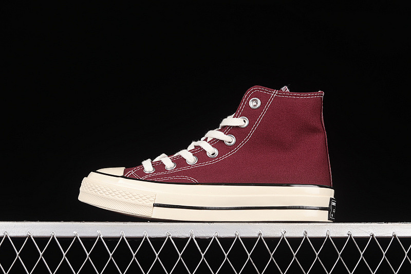 Converse Converse CHUCK TAYLOR ALL-STAR 70S HIGH RECYCLED CANVAS DEEP BORDEAUX/EGRET · 171567C, photo 1