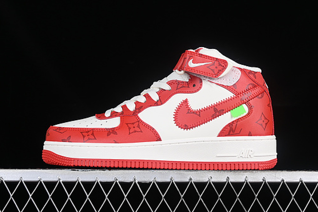 Nike [LL0222-001]-[LOUIS VUITTON AIR FORCE 1 07 MID WHITE/RED]-[WOMAN:36-39]-[MAN:40-45], photo 1