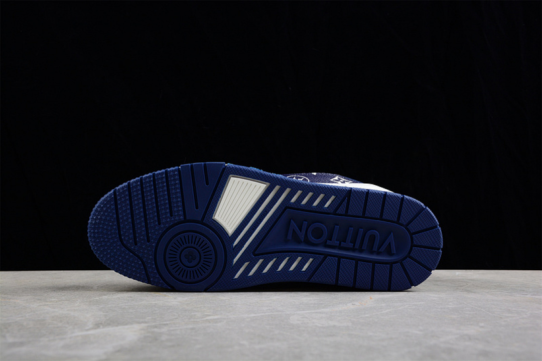Louis Vuitton [L*V LOW TRAINER SNEAKER NAVY BLUE/WHITE/SILVER]-[MAN:39-45] - Image 15