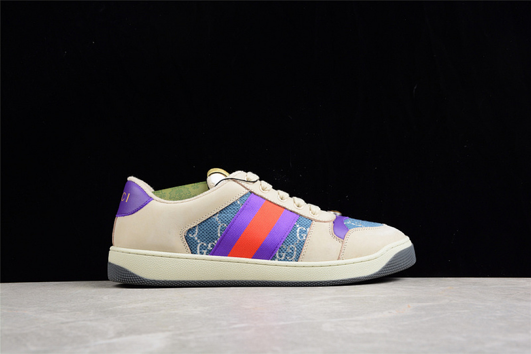 Gucci [GU*CCI DISTRESSED SCREENER SNEAKER BEIGE/PURPLE/RED]-[WOMAN:35-39]-[MAN:40-45] - Image 17