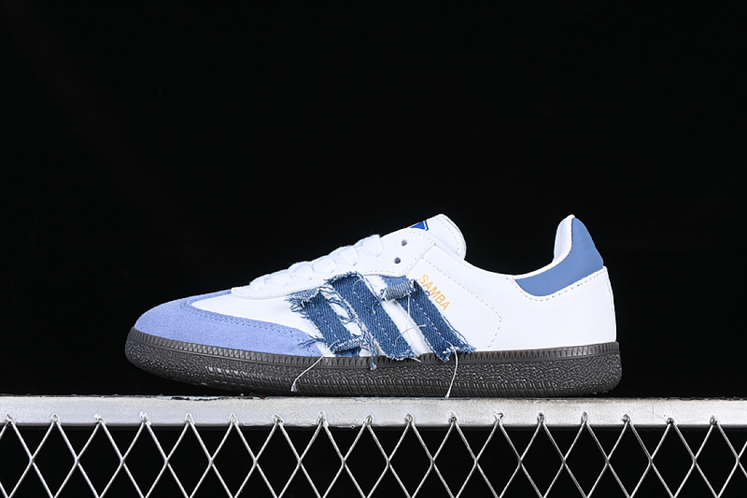 Adidas [IG1024]-[SAMBA VEGAN OG WHITE/BLACK/BLUE]-[WOMAN:36-40] - Image 2