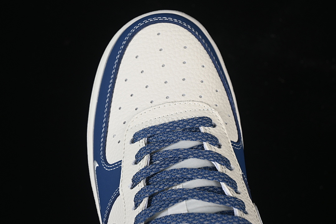 Nike [DF0188-103]-[AIR FORCE 1 07 LOW CASUAL SNEAKERS NAVY BLUE/WHITE]-[WOMAN:36-39]-[MAN:40-45] - Image 9