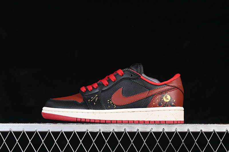 Jordan AIR Jordan 1 LOW AJ1 CASUAL SNEAKERS RED/WHITE/BLACK · CZ0775-036, photo 1
