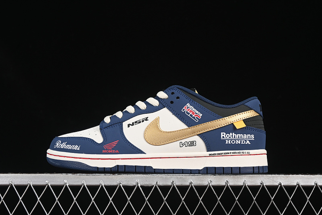Unbranded [MU0232-365]-[SB DUNK LOW WHITE/GOLD/BLUE]-[WOMAN:36-39]-[MAN:40-45], photo 1