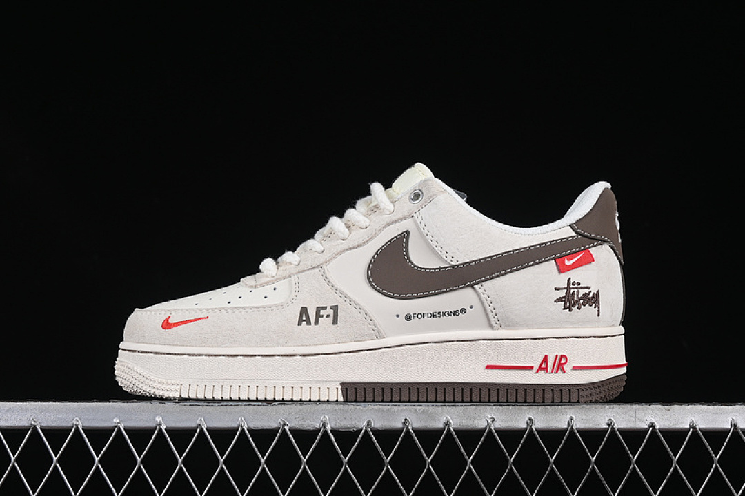 Nike [SJ6698-025]-[AIR FORCE 1 07 LOW WHITE/GREY/BROWN]-[WOMAN:36-39]-[MAN:40-45] - Image 2