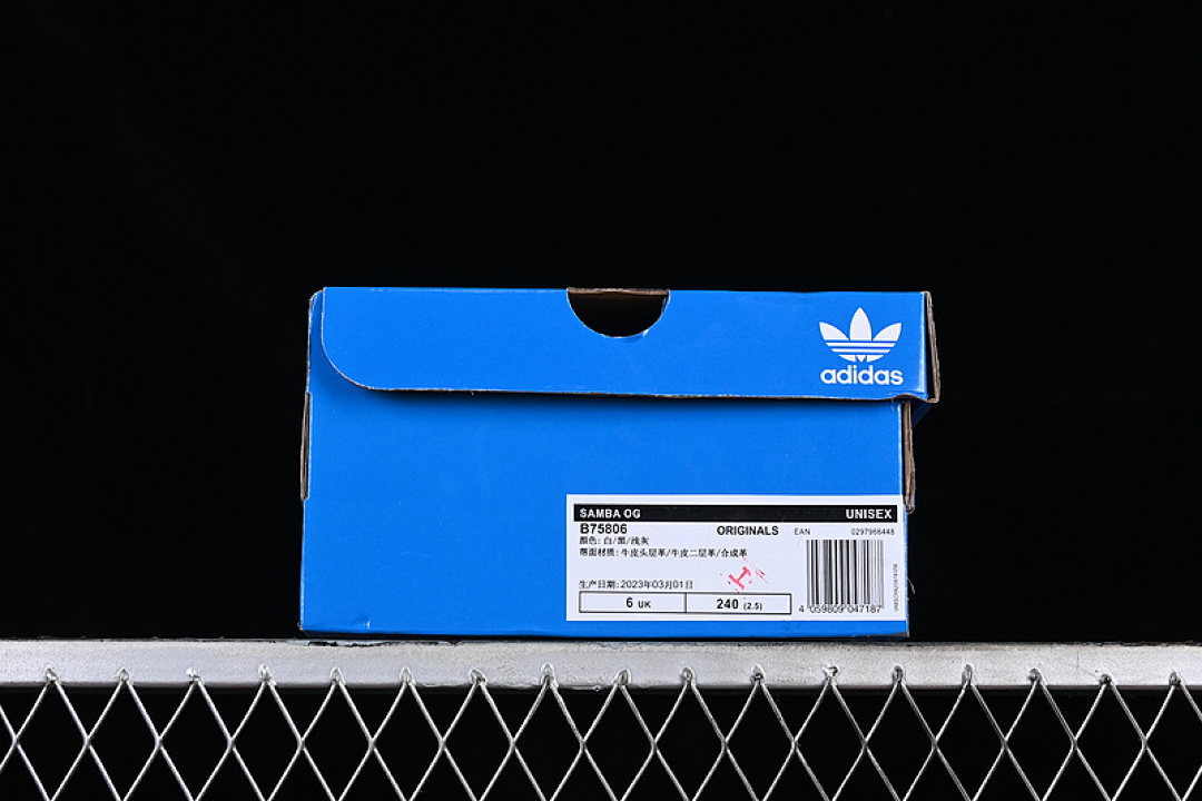 Adidas [B75806]-[SAMBA OG WHITE/BLACK/GREY]-[WOMAN:36-39]-[MAN:40-46] - Image 12