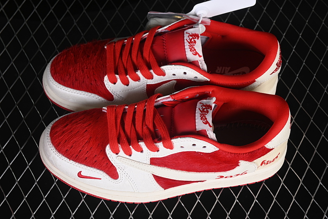 Jordan [XS2025-090]-[FRAGMENT DESIGN AIR JORDAN 1 LOW OG SP WHITE/RED/BEIGE]-[WOMAN:36-39]-[MAN:40-45] - Image 3