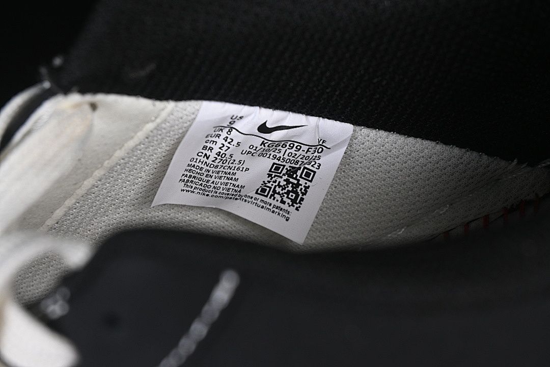 Nike [KG6699-F30]-[AIR FORCE 1 07 LOW WHITE/BLACK]-[WOMAN:36-39]-[MAN:40-45] - Image 6