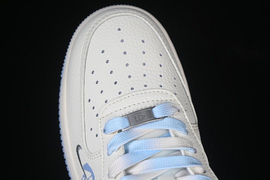 Nike [QW5606-269]-[AIR FORCE 1 07 LOW WHITE/GREY/BLUE]-[WOMAN:36-39]-[MAN:40-45] - Image 10
