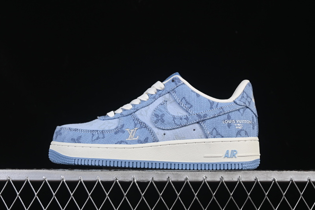 Nike [YF9511-823]-[AIR FORCE 1 07 LOW CASUAL SNEAKERS FOG BLUE/WHITE]-[WOMAN:36-39]-[MAN:40-45], photo 1