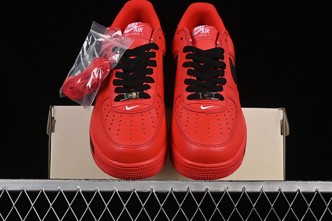 Nike [FD7039-600]-[AIR FORCE 1 07 LOW UNIVERSITY RED/BLACK]-[WOMAN:36-39]-[MAN:40-45] - Image 13