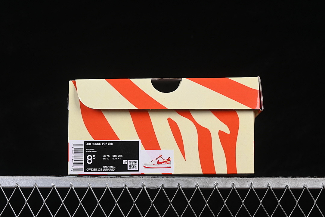 Nike [QW5288-125]-[AIR FORCE 1 07 LOW CASUAL SNEAKERS WHITE/RED/GOLD]-[WOMAN:36-39]-[MAN:40-45] - Image 12