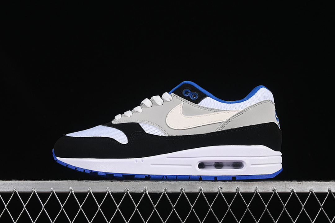 Nike AIR MAX 1 WHITE/GREY/BLUE/BLACK · 875855-001, photo 1