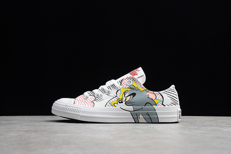 Converse Converse CHUCK TAYLOR ALL-STAR OX X TOM AND JERRY WHITE/MULTI-WHITE · 165732C, photo 1