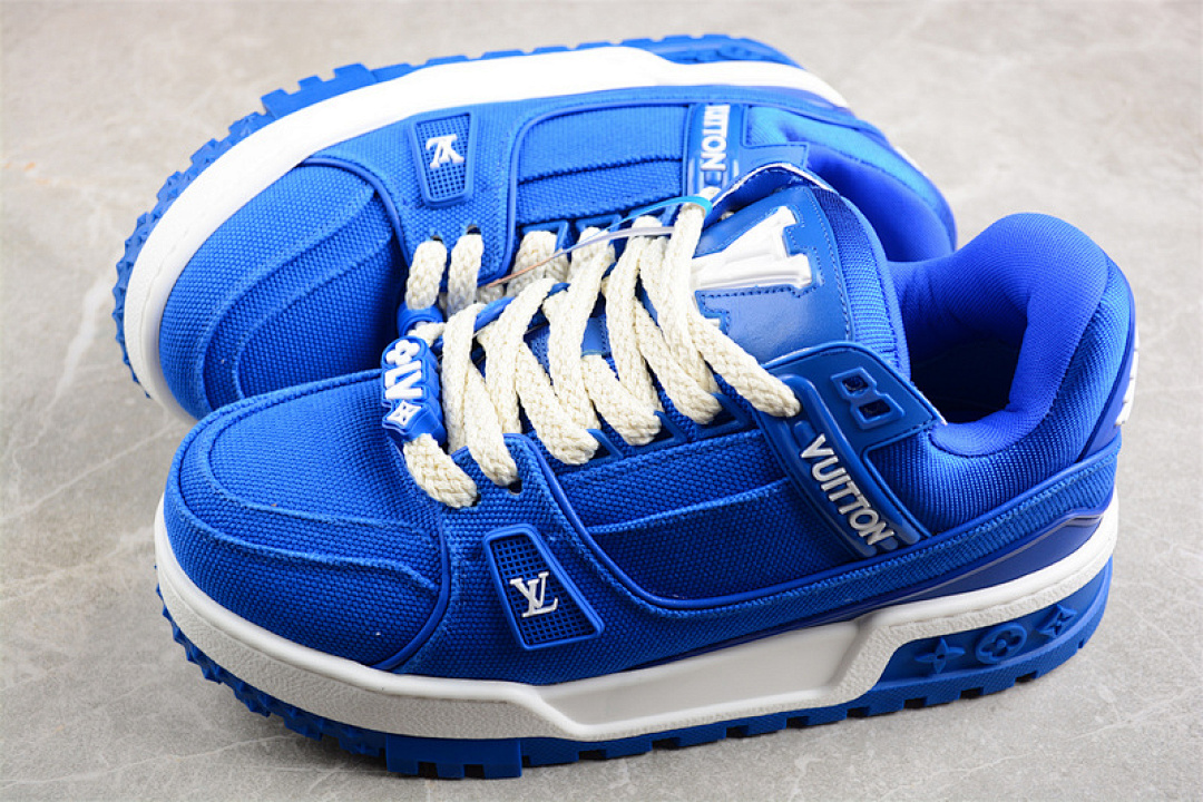 Louis Vuitton [L*V TRAINER MAXI WHITE/BLUE]-[WOMAN:35-39]-[MAN:40-45] - Image 10