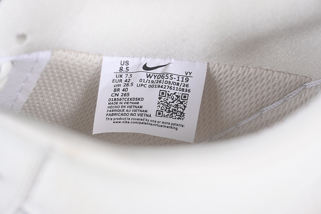 Nike [WY0655-119]-[AIR FORCE 1 07 LOW CASUAL SNEAKERS WHITE/PURE WHITE]-[WOMAN:36-39]-[MAN:40-45] - Image 5