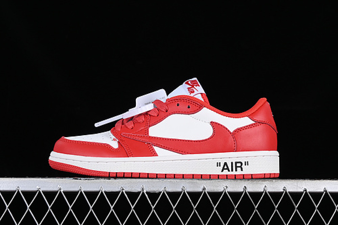 Jordan [DM7890-103]-[TRAVIS SCOTT AIR JORDAN 1 LOW OG WHITE/RED]-[WOMAN:36-39]-[MAN:40-46], photo 1